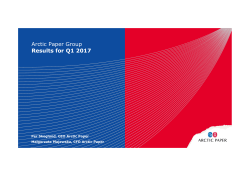 Presentation of Q1 2017 results