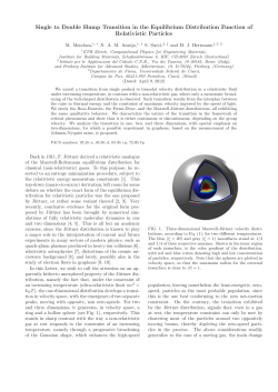 Single to Double Hump Transition in the Equilibrium Distribution