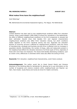 (Dis)amenities as drivers of firm relocation