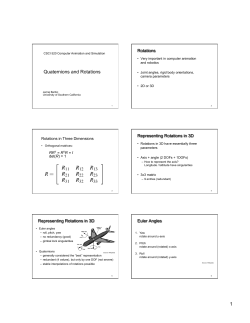 quaternions-cs520-6u.. - University of Southern California
