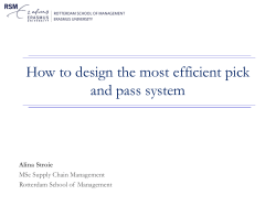 How to create the most efficient pick-and