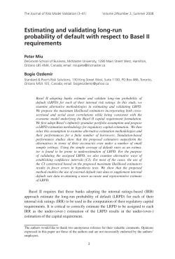 Estimating and validating long-run probability of default with respect