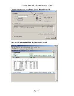 I`ve got Preferences set up normally