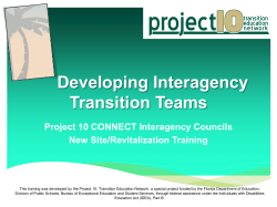 Developing Interagency Agreements