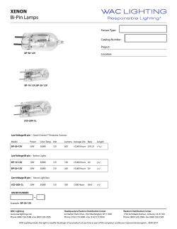 Bi-Pin Lamps - WAC Lighting
