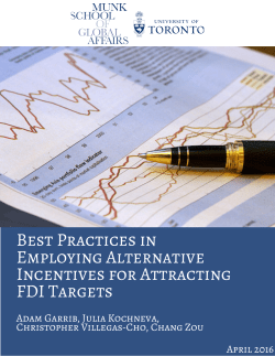 Best Practices in Employing Alternative Incentives for