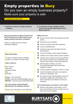 Empty properties in Bury