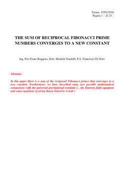 the sum of reciprocal fibonacci prime numbers converges to a new