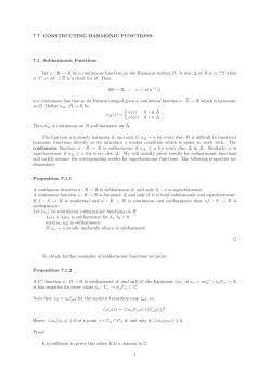 7 7 CONSTRUCTING HARMONIC FUNCTIONS 7.1