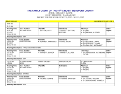 May 5, 2017 - Beaufort County