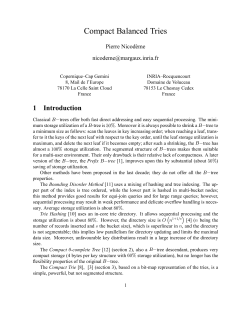 Compact Balanced Tries