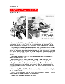 December 1939 - Gus Wilson`s Model Garage