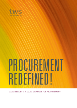 Game theory in Procurement