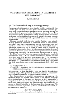 THE GROTHENDIECK RING IN GEOMETRY AND TOPOLOGY