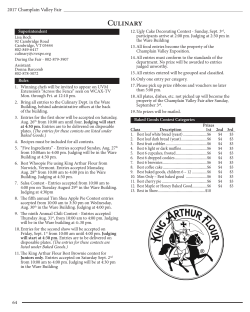 Culinary - The Champlain Valley Fair