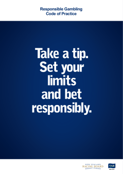 Take a tip. Set your limits and bet responsibly.