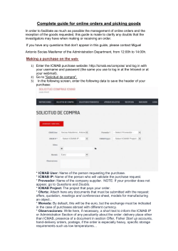 Complete guide for online orders and picking goods