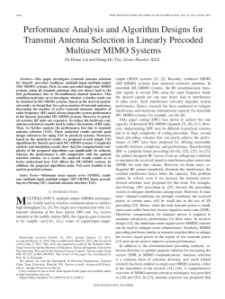 Performance Analysis and Algorithm Designs for Transmit Antenna