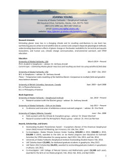 CV_Jan2015 - AGU membership - American Geophysical Union