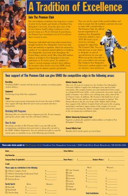 A Tradition of Excellence - Southern New Hampshire University