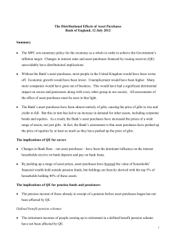 The Distributional Effects of Asset Purchases
