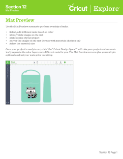 12 Mat Preview - Provo Craft