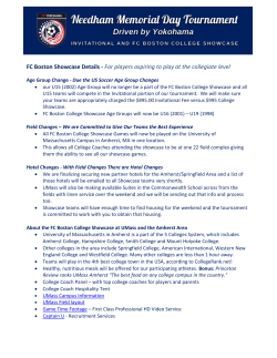FC Boston Showcase Details - For players aspiring to play at the