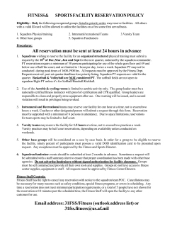 Facility Reservation Form