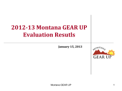 Even Start Test Reminders - Montana University System