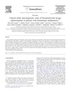 Clinical utility and prognostic value of bronchoalveolar lavage