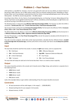 Four Factors - SoftUni Judge