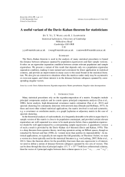 A useful variant of the Davis&ndash;Kahan theorem for statisticians