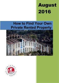 How to Find Your Own Private Rented Property