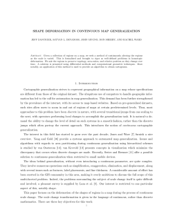 SHAPE DEFORMATION IN CONTINUOUS MAP