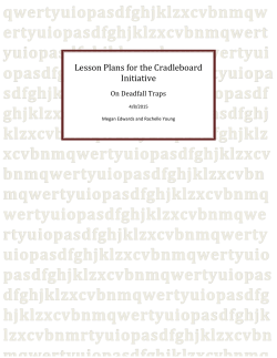 Lesson Plans for the Cradleboard Initiative