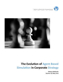The Evolution of Agent Based Simulation in Corporate