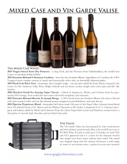 Mixed Case and Vin Garde Valise