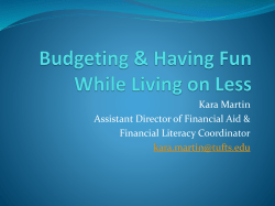 Having Fun While Living on Less