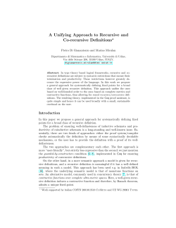 A Unifying Approach to Recursive and Co