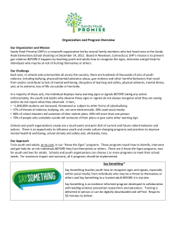 Sandy Hook Promise core program overview