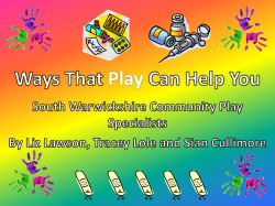 Community Play Specialist