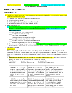NS Basic Ch.1 Offbeat Jobs ESL