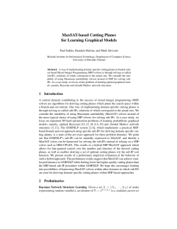 MaxSAT-based Cutting Planes for Learning Graphical Models