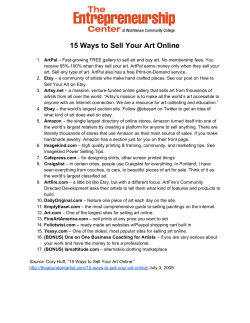 15 Ways to Sell Your Art Online
