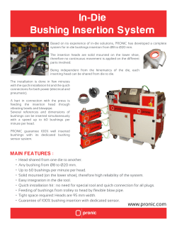 In-Die Bushing Insertion System