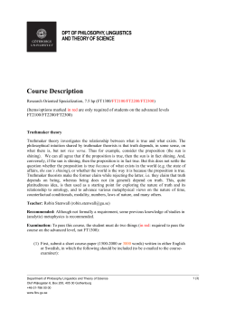 Course Description