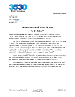 FNB Community Bank Makes the Move To CreditCore