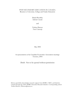 Draft: Not to be quoted without permission