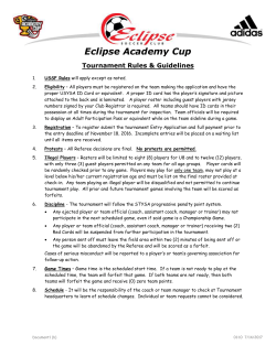 Eclipse Invitational Rules 2006