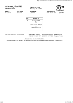 No. Court 1 - Tennis Reggiano